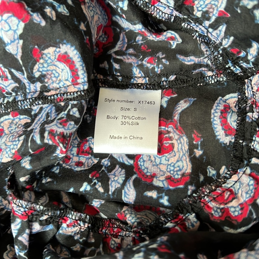 Like new Zirena Annieka silk/cotton midi dress size Small - Picture 7 of 8